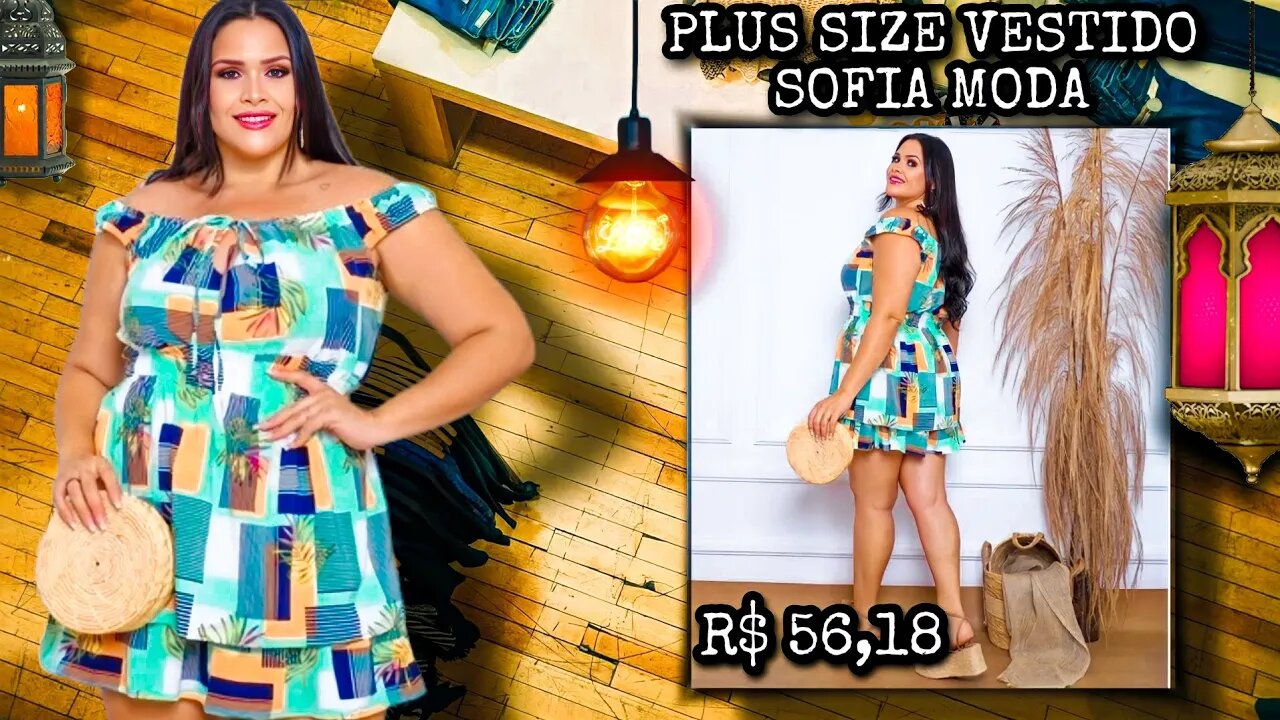 ✔️ PLUS SIZE VESTIDO SOFIA MODA FEMININA