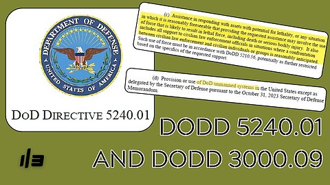 Dodd 5240.01 and Dodd 3000.09 ….. 1/3
