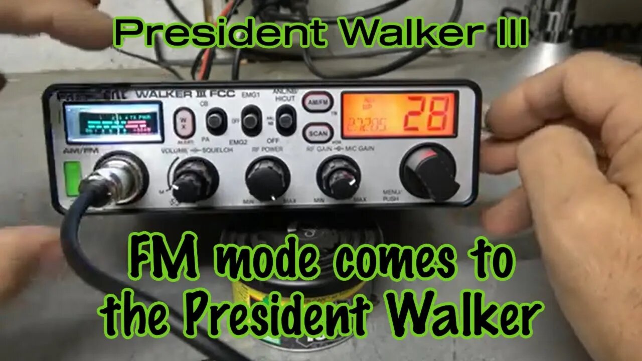 President Walker III FCC AM/FM 40 Channel CB Radio. FM mode comes to one of Presidents best radios!