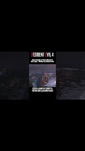 Derrotando o Peixe Monstro, Del Lago Em #residentevil4remake #residentevil4