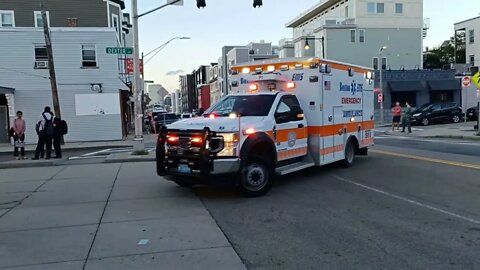 Boston fire and EMS clearing the rescue at Andrews station