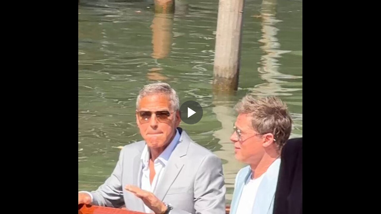 Venice, Italy - Brad Pitt and George Clooney