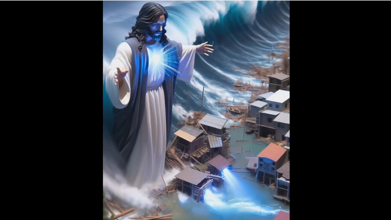 Jesus Soothes the Epic Tsunami