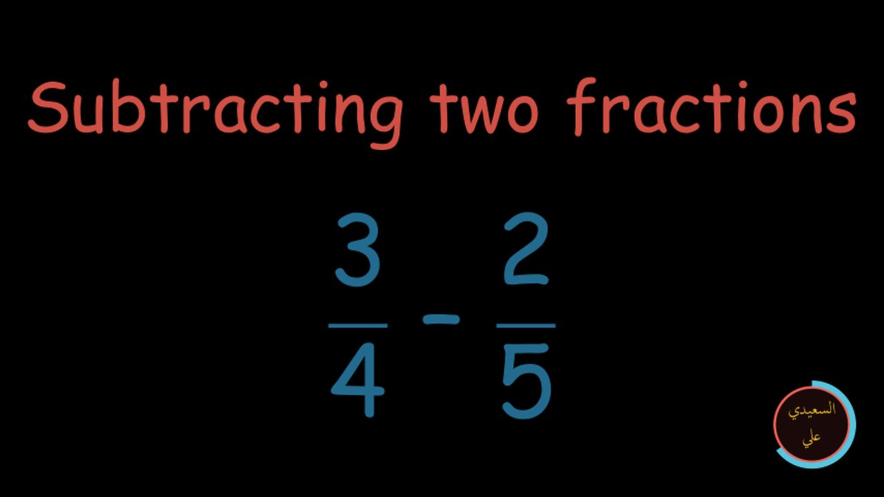 Subtracting two fractions