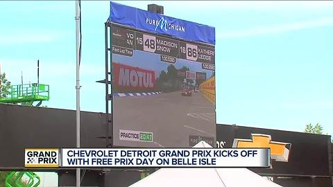 Chevrolet Detroit Grand Prix kicks off with free prix day on Belle isle