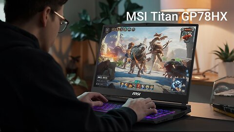 MSI Titan Laptop GP78HX is a high-performance 17-inch