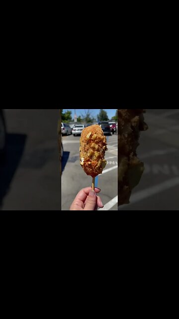 Korean Corn Dog | Bene Chicken | Mozzarella Corn Dog w/ Potato #shorts #koreanstreetfood