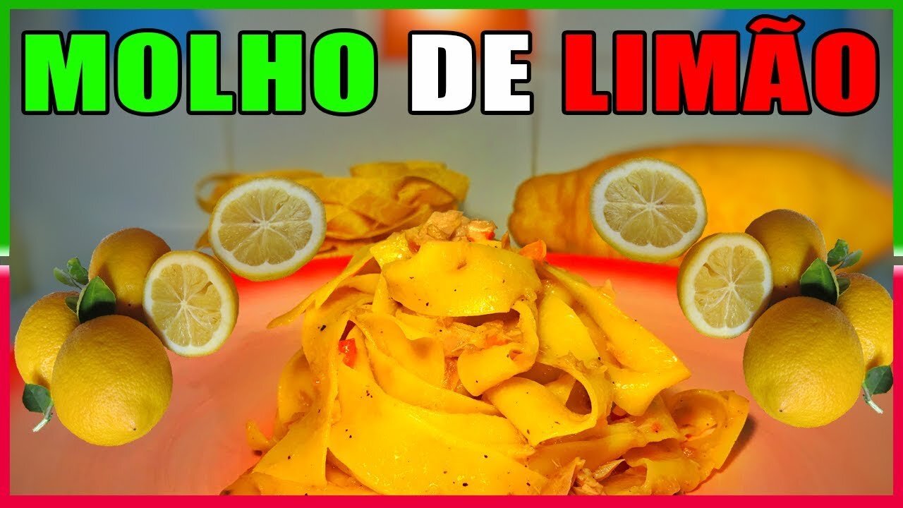 RECEITA DE MACARRÃO COM MOLHO DE LIMÃO