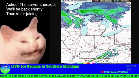 LIVE: Ice Storm Damage in Southern Michigan