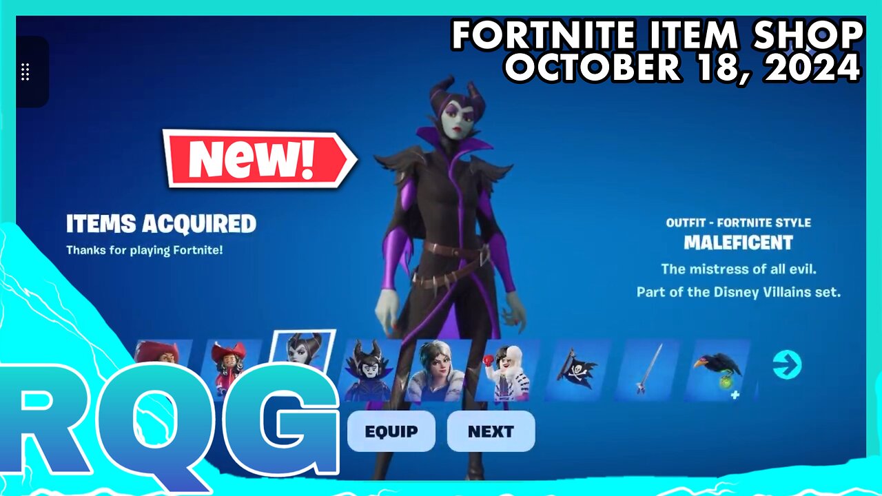 “NEW” DISNEY VILLAINS ARE FINALLY HERE! FORTNITE ITEM SHOP (October 18, 2024)