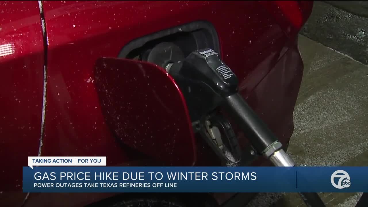 Winter storm shutdowns, rising oil prices driving higher gas prices