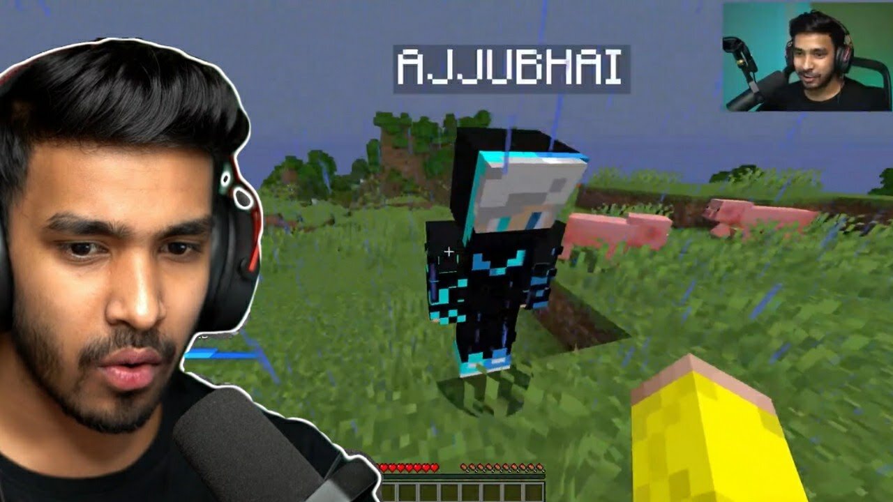 TECHNO GAMERZ VS TOTAL GAMING | BUILDING A BIG HOUSE IN MINECRAFT #1 | AJJU BHAI WITH UJJWAL