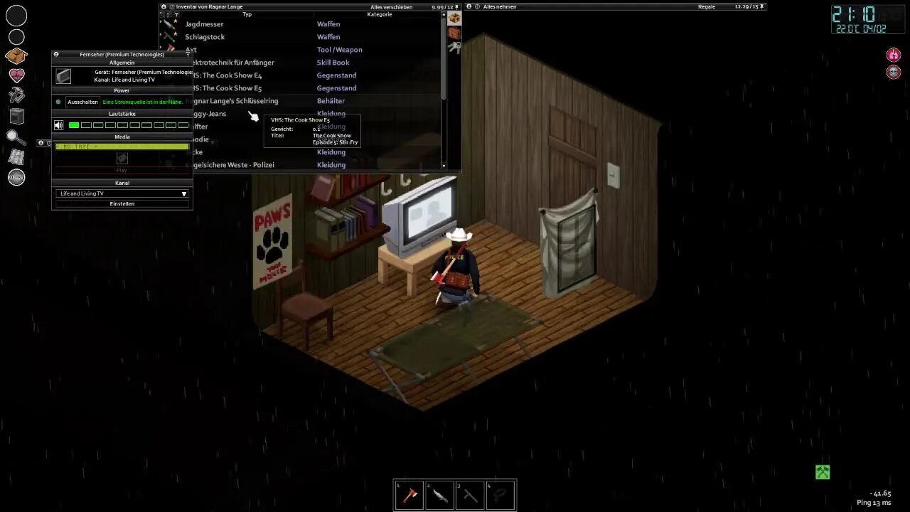 Project Zomboid - Teil 009 - #NuoViso #HomeOffice (LIVE HD) - lebenskuenstler.net - #LetsPlay