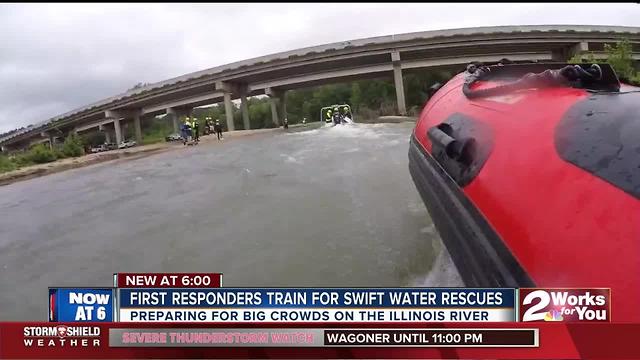 First reponders train for swift water rescues