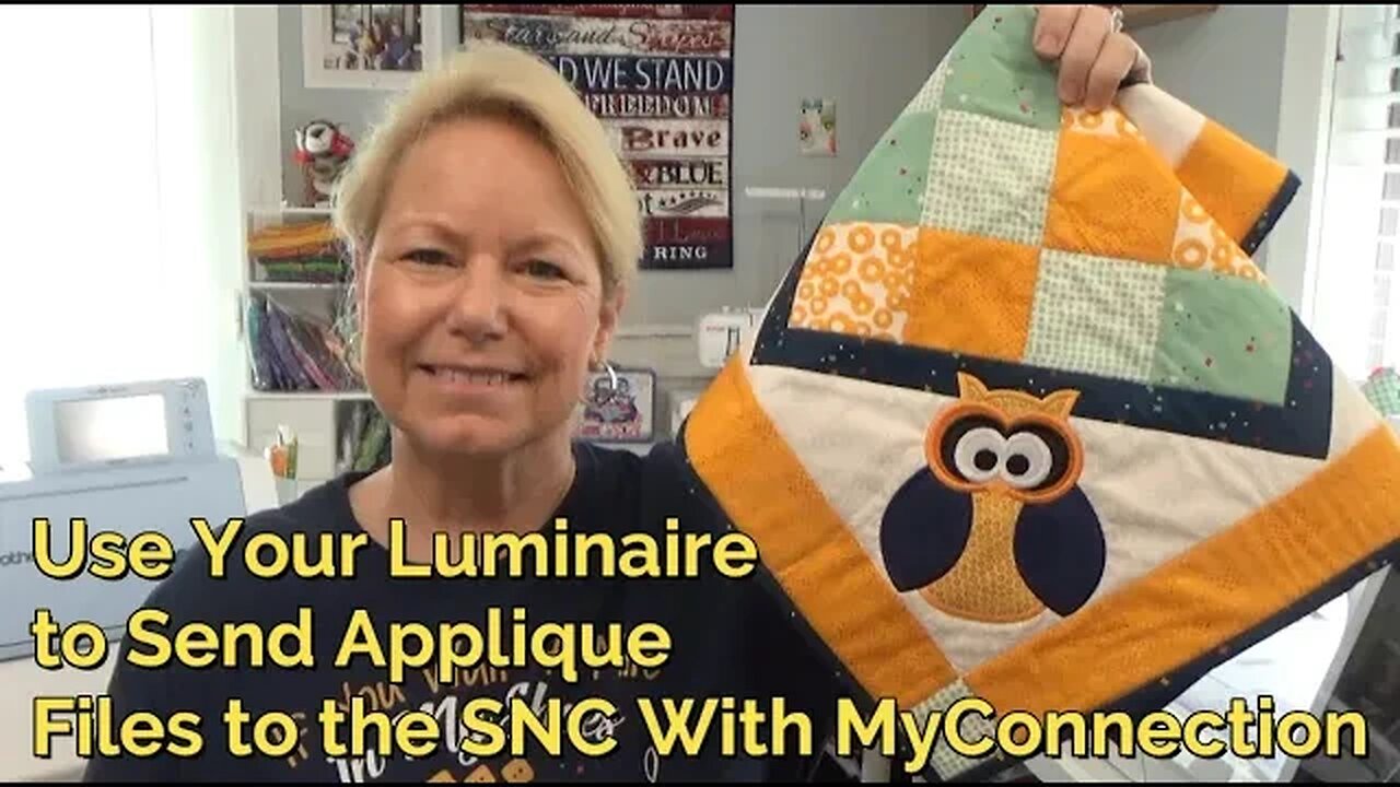 Use Brother MyConnection to Send Applique Embroidery Files to the ScanNCut from the Luminaire