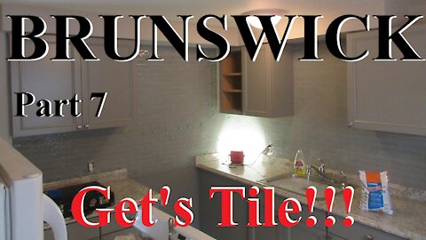 Brunswick Part 7 How to install a Glass/Ceramic Tile Backsplash and Grout. Tile Tutorial