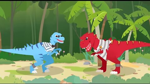 Baby Dino morph Into Iron T-Rex + Dinosure Fire Brigade🔥🔥