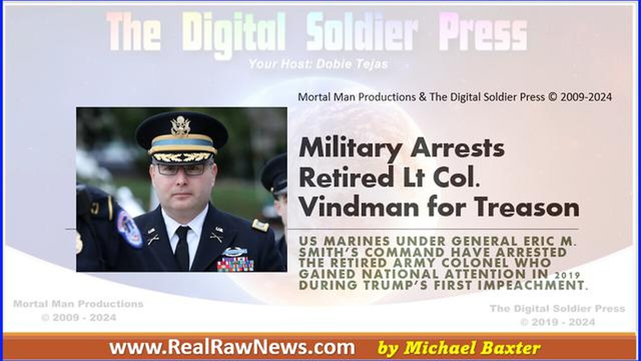 Marines Arrest Retired Army Lt. Col. Who Testified Against President Trump