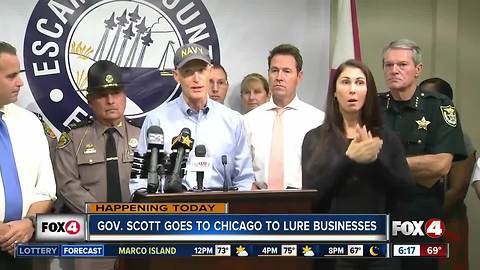 Florida Gov. heads to Chicago for latest job recruiting trip