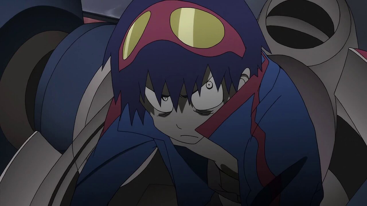 Gurren Lagann - Simon fighting crazy