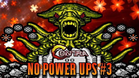 Contra gameplay No power up challenge #3