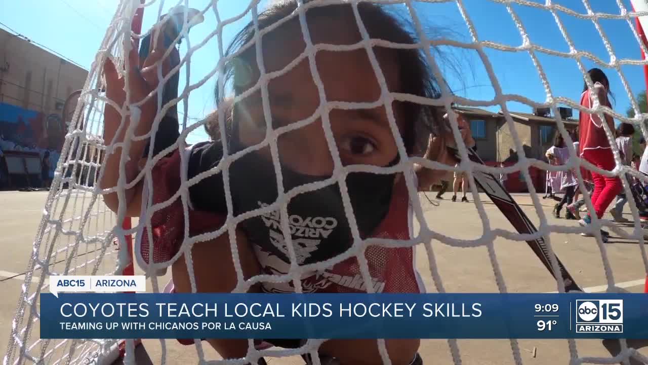 Arizona Coyotes teach Valley kids hockey skills