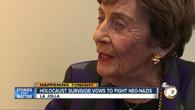 Holocaust survivor vows to fight neo-Nazis