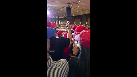 Reno Nevada RALLY Trump entrance