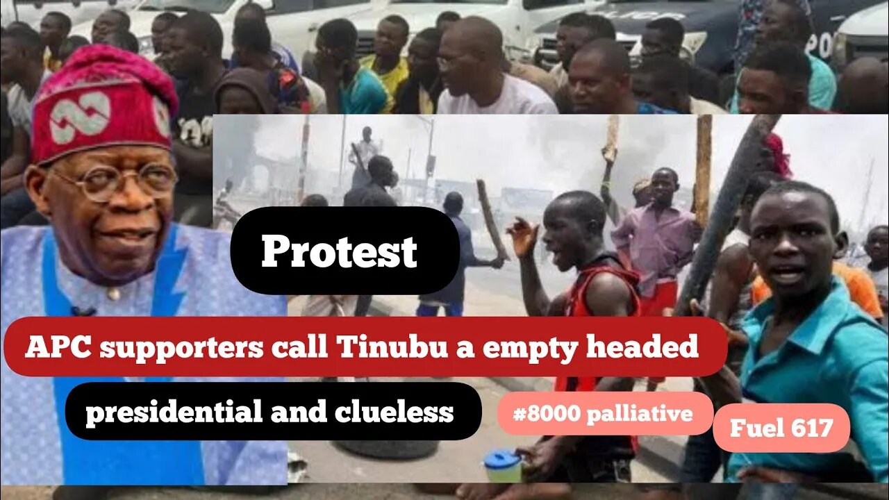 APC supporters call Tinubu a empty headed president and clueless #612fuel #tinubu #8000pallative