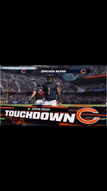 Madden 23 Justin Fields Touchdown Run #shorts