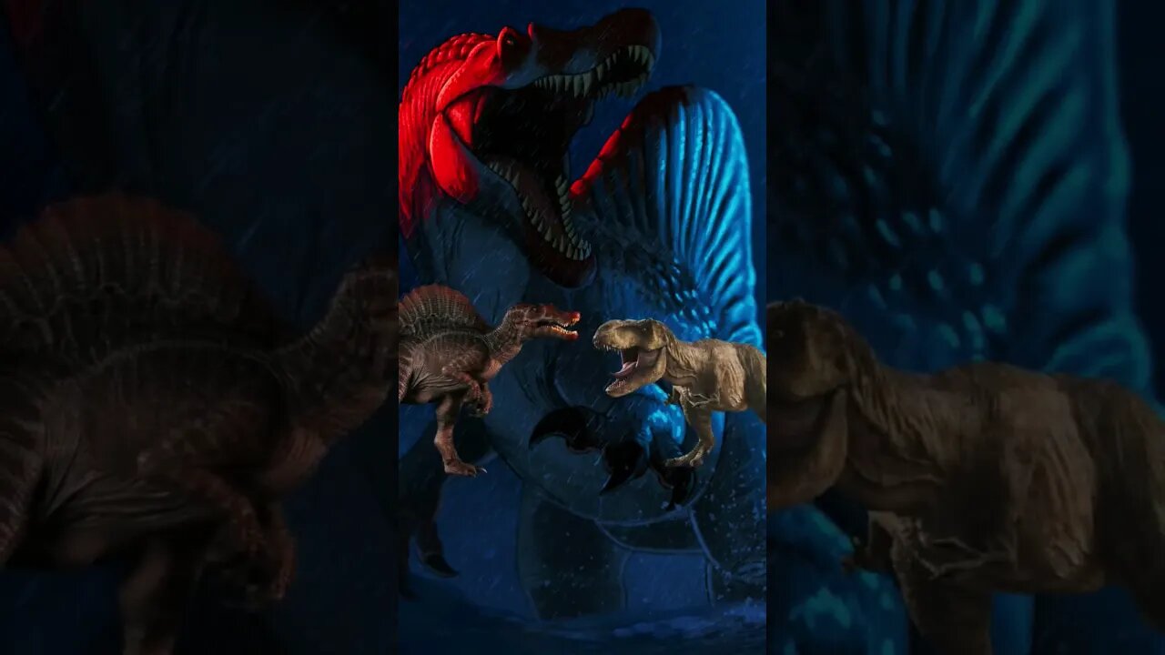 Spinosaurus VS Jurassic world #dinosaurs #jurassicworld