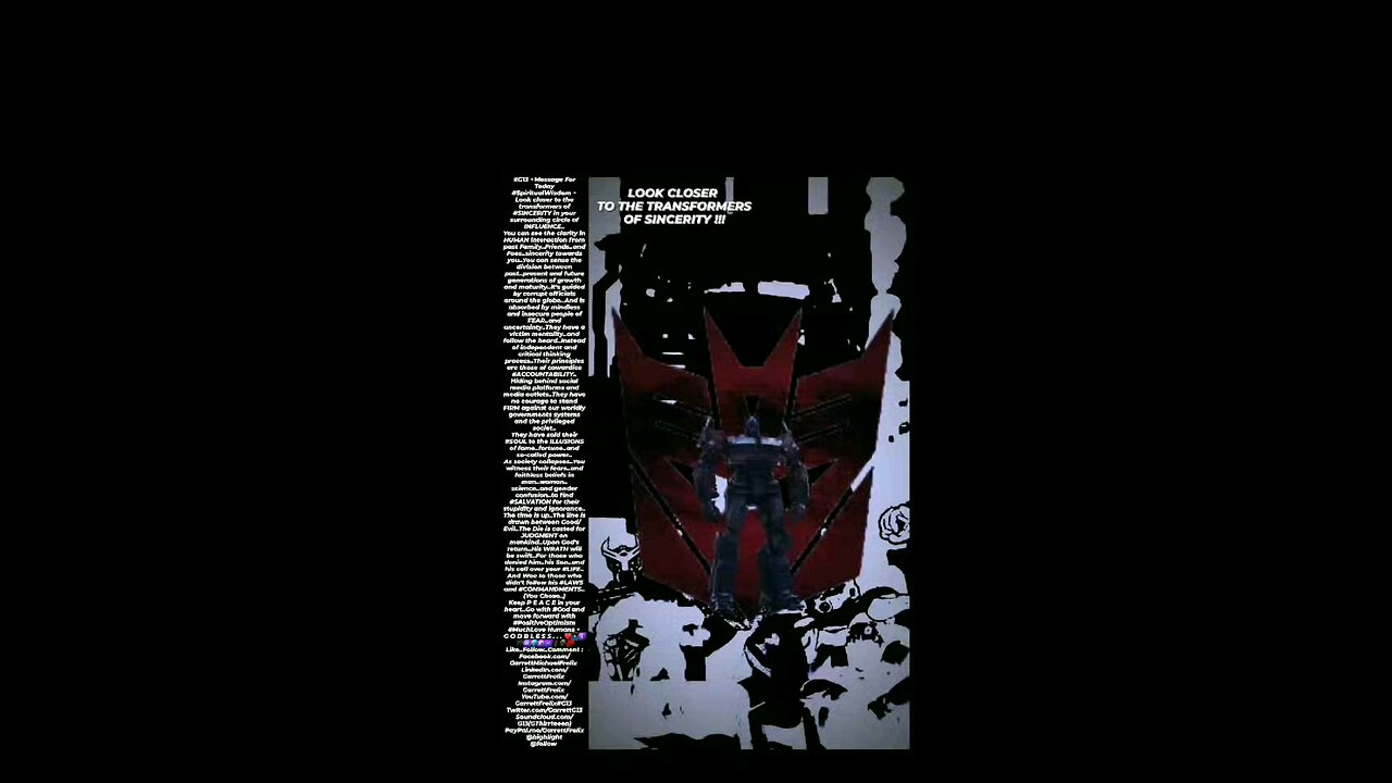 ▪︎LOOK CLOSER TO THE TRANSFORMERS OF SINCERITY▪︎