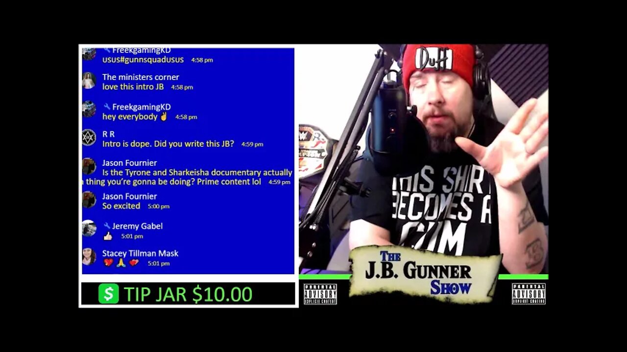 Opening Monologue: J.B. Gunner Now Fits in a 1x Shirt?! WOW!