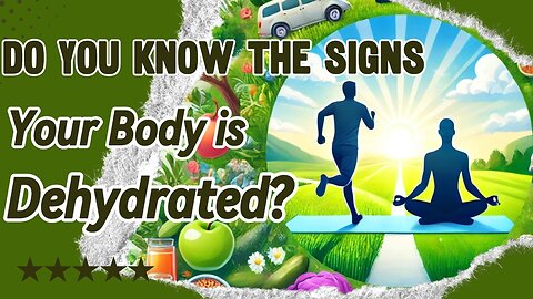 Do You Know the Signs Your Body is Dehydrated?