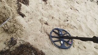 Beach Detecting with results. 9ct WHITE GOLD RING FIND