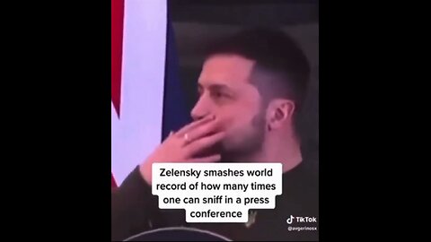 Zelensky is always high on cocaine