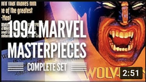 COMPLETE 1994 Marvel Masterpieces