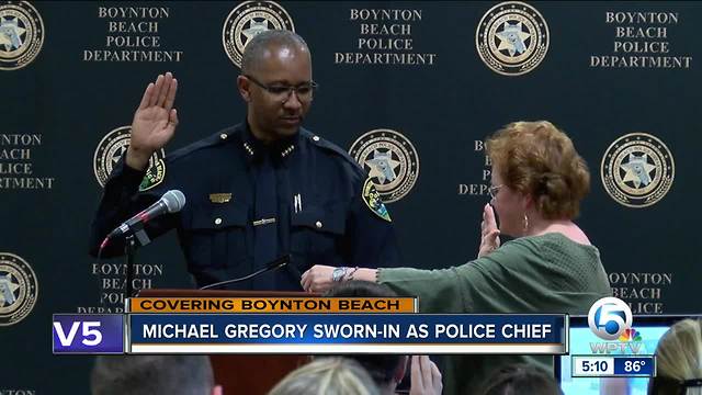 Boynton Beach police swear in new chief