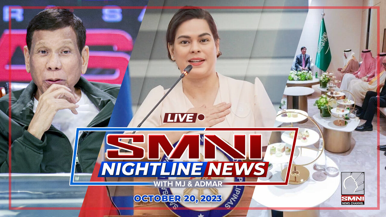 LIVE: SMNI Nightline News with Admar Vilando & MJ Mondejar | October 20, 2023