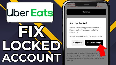 HOW TO FIX UBER EATS ACCOUNT LOCKED
