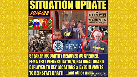 SITUATION UPDATE 10/4/23 - National Guard Deployed,Federal Reserve Building,Gcr/Judy Byington Update