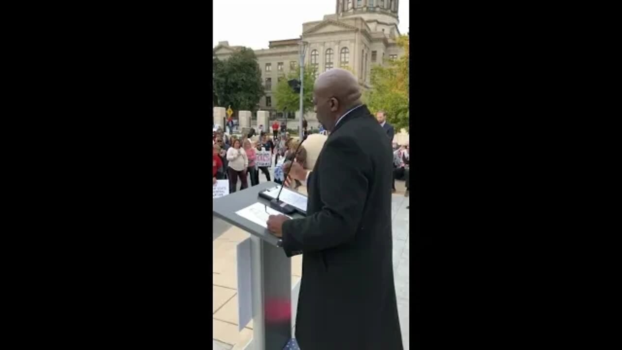 YG NYGHTSTORM opening prayer for Women For America First GA Rally at State Capital 11- 3- 21