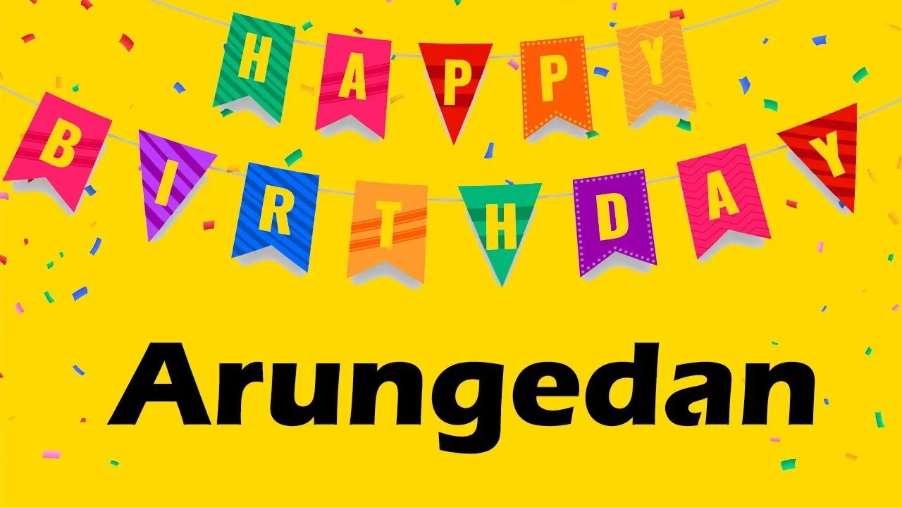 Happy Birthday to Arungedan - Birthday Wish From Birthday Bash