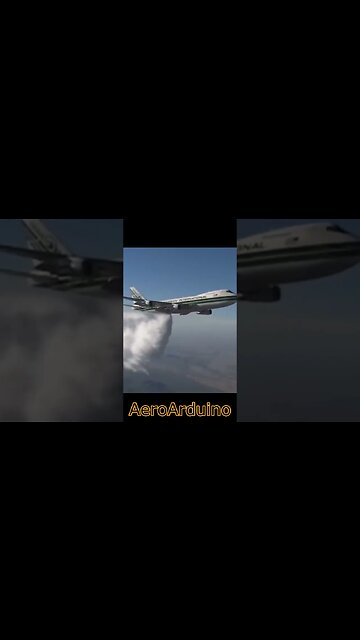 Huge #B747 Dropping Strange Material Over A Town 10000 Feet Altitude #Aviation #AeroArduino