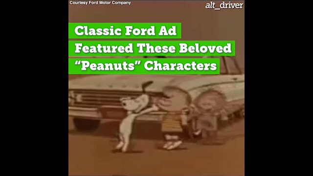 Classic Ford Ad Featured These Beloved “Peanuts” Characters
