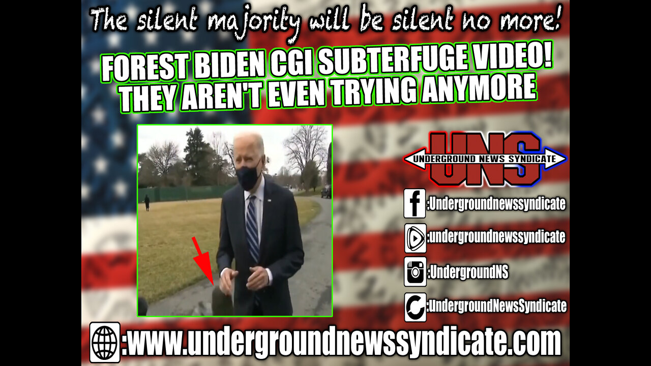 "Forest Biden" CGI Subterfuge Video! They Aren't Even Trying To Fool You Any More!