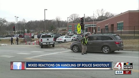 Mixed reactions on handling of police shootout near school