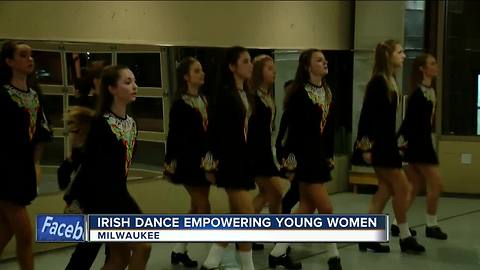 Trinity irish dancers get excited for St. Patrick's Day