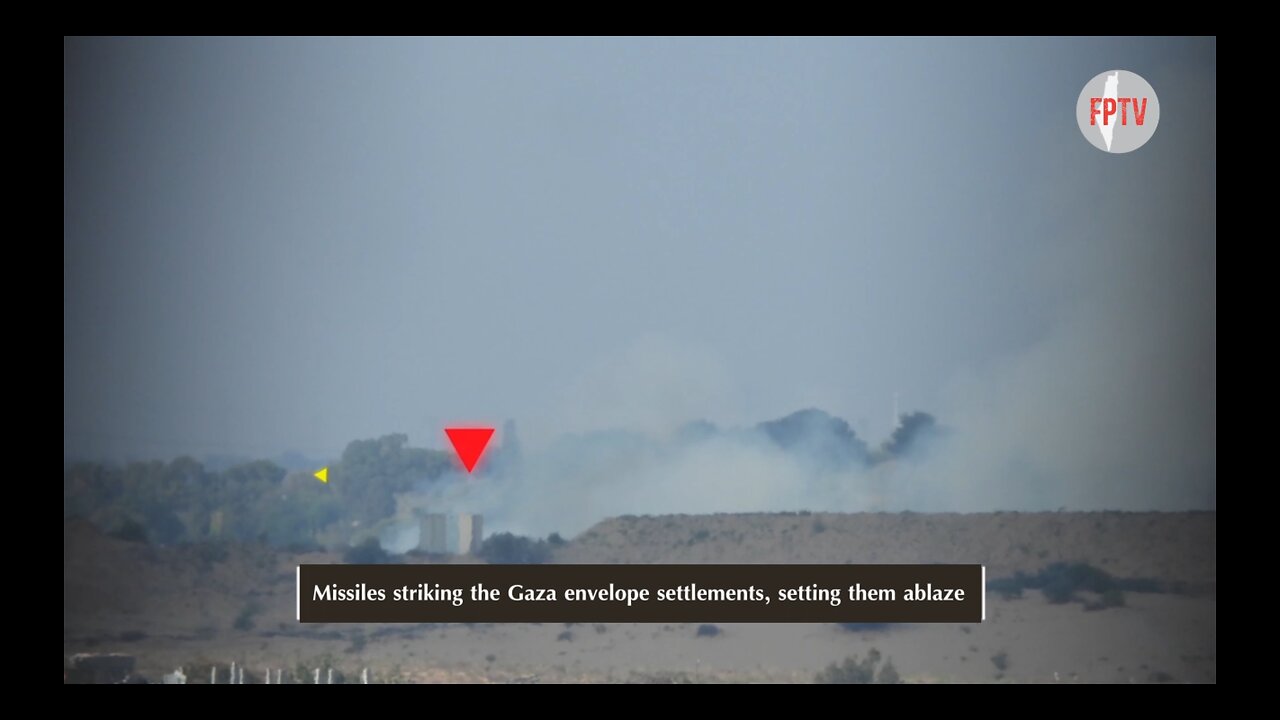 (EN) Al-Quds Brigades (PIJ) shelling Gaza envelope, Aug 4, 2024.