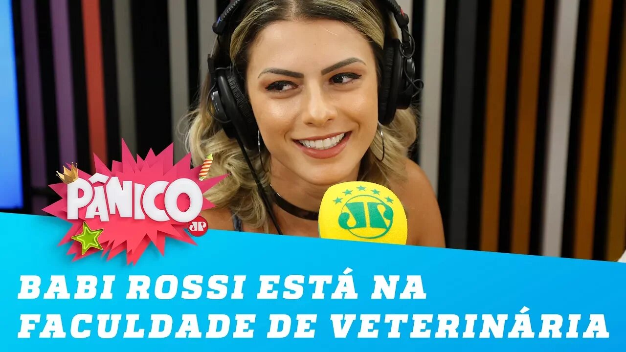 Babi Rossi veterinária! Ex-panicat está na faculdade